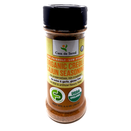 Organic Low FODMAP Spice Mix (Cajun/Creole Seasoning) - No Onion No Garlic, Gluten Free, Low Sodium, No Carb, Keto, Paleo, Kosher - casa de sante