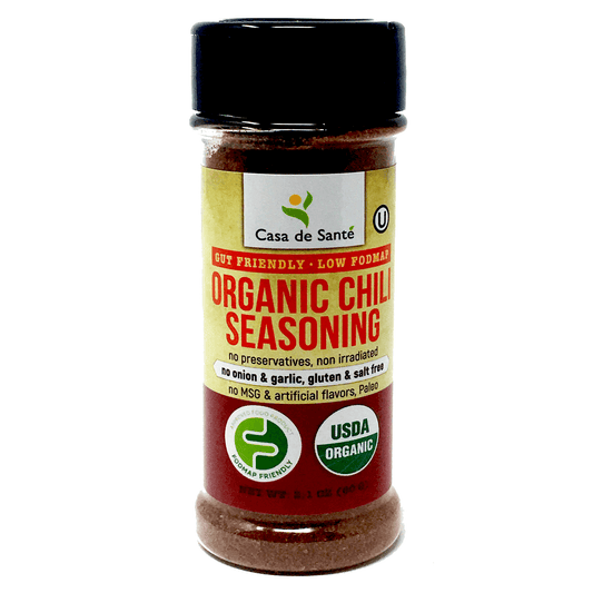 Organic Low FODMAP Spice Mix (Chili Seasoning) - No Onion No Garlic, Gluten Free, No Sodium, No Carb, Keto, Paleo, Kosher-no onion no garlic low fodmap spice-casa de sante